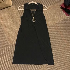 Black silky dress